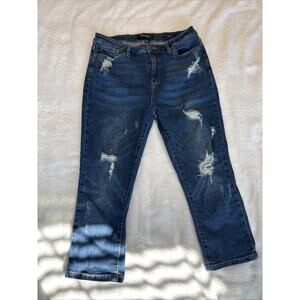 Judy Blue Denim Stretch Blue Jean Capri Fit Women Size 11/30